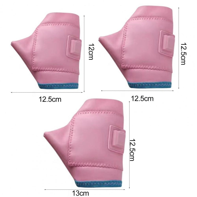 Skorter | 1 Pair Adjustable Temperature Rechargeable Intelligent Electric Heating Gloves Half Finger Gloves, Size: S(Pink)