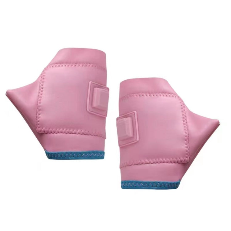 Skorter | 1 Pair Adjustable Temperature Rechargeable Intelligent Electric Heating Gloves Half Finger Gloves, Size: M(Pink)