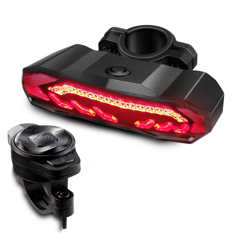 Skorter | SF31 Bicycle Smart Brake Taillight USB Alerter Night Ride Ride Mountain Vehicle Turn LED Taillights(Black)