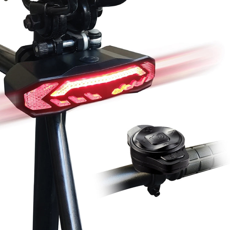 Skorter | SF31 Bicycle Smart Brake Taillight USB Alerter Night Ride Ride Mountain Vehicle Turn LED Taillights(Black)