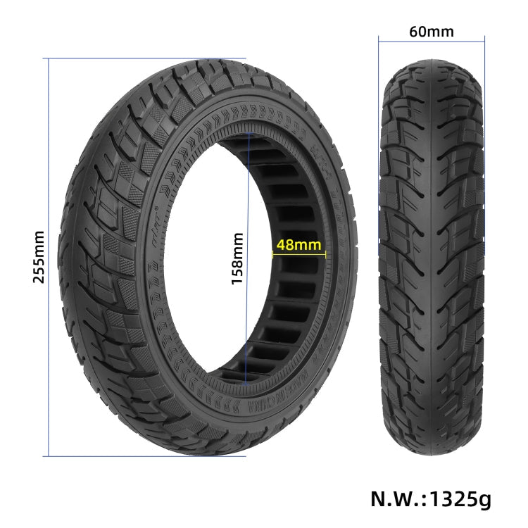Skorter | For Ninebot Max G30 10 X 2.5 Inch (60/70-6.5) Scooter Solid Rubber Tire Black