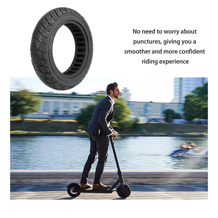 Skorter | For Ninebot Max G30 10 X 2.5 Inch (60/70-6.5) Scooter Solid Rubber Tire Black