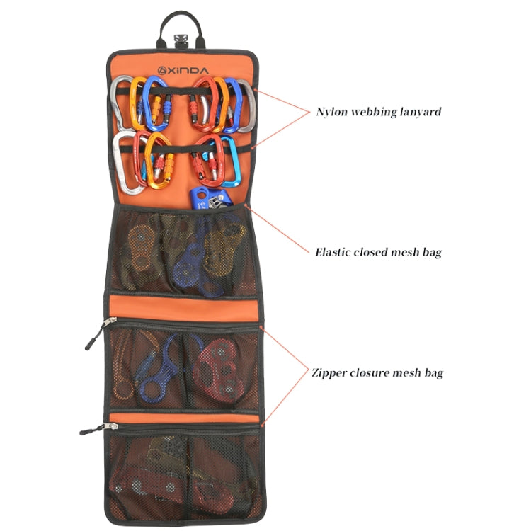 Skorter | XINDA 320T Nylon Bag Waterproof Wear-resistant Quickdraws Climbing Tool Equipment Storage Bag
