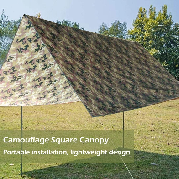 Skorter | 3X5m Waterproof Tent Tarp Square Canopy Polyester Sunshade Floor Mat(Camouflage)