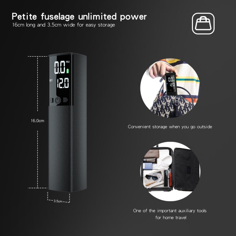 Skorter | AP-04 Wireless Electric Air Pump With LCD Display For Football Basketball(Black)