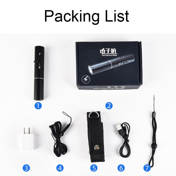 Skorter | H11 Rechargeable Traffic Command Training Electronic Whistle with Lighting Function, CN Plug