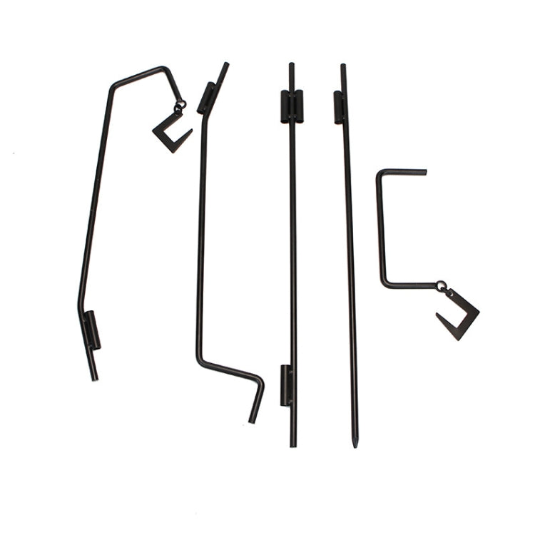 Skorter | 1.73m Camping Light Pole Wrought Iron Storage Rack Folding Light Hanging Rack with Storage Bag