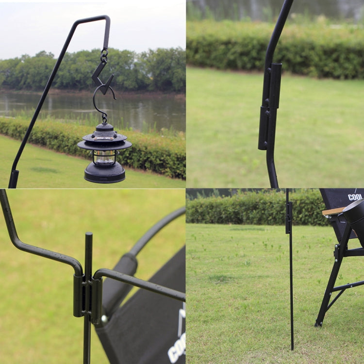 Skorter | 1.73m Camping Light Pole Wrought Iron Storage Rack Folding Light Hanging Rack with Storage Bag