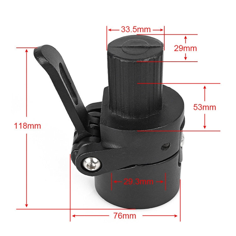 Skorter | For Xiaomi M365 / Pro Electric Scooter Accessories Folder Assembly(Black)