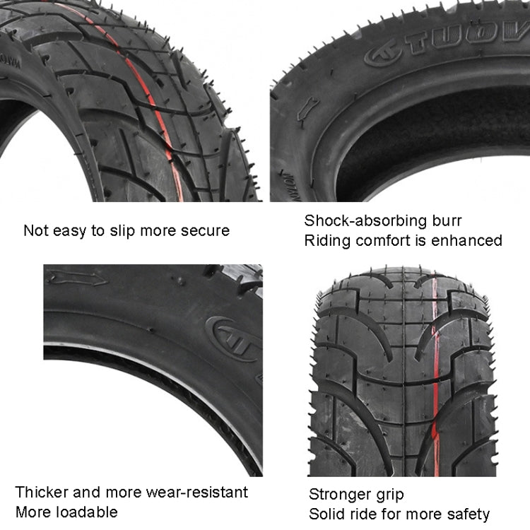 Skorter | For KUGOO M4 TUOVT 80/65-6.5 10 inch Electric Skateboard Vacuum Explosion-Proof Outer Tire(Off-road Tire)