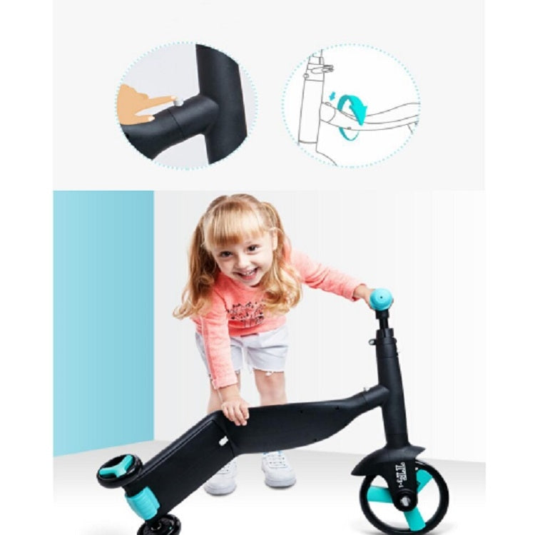 Skorter | nadle FoldableThree-wheeled Three-mode Balance Bicycle Child Scooter(Blue)