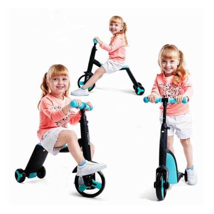 Skorter | nadle FoldableThree-wheeled Three-mode Balance Bicycle Child Scooter(Yellow)