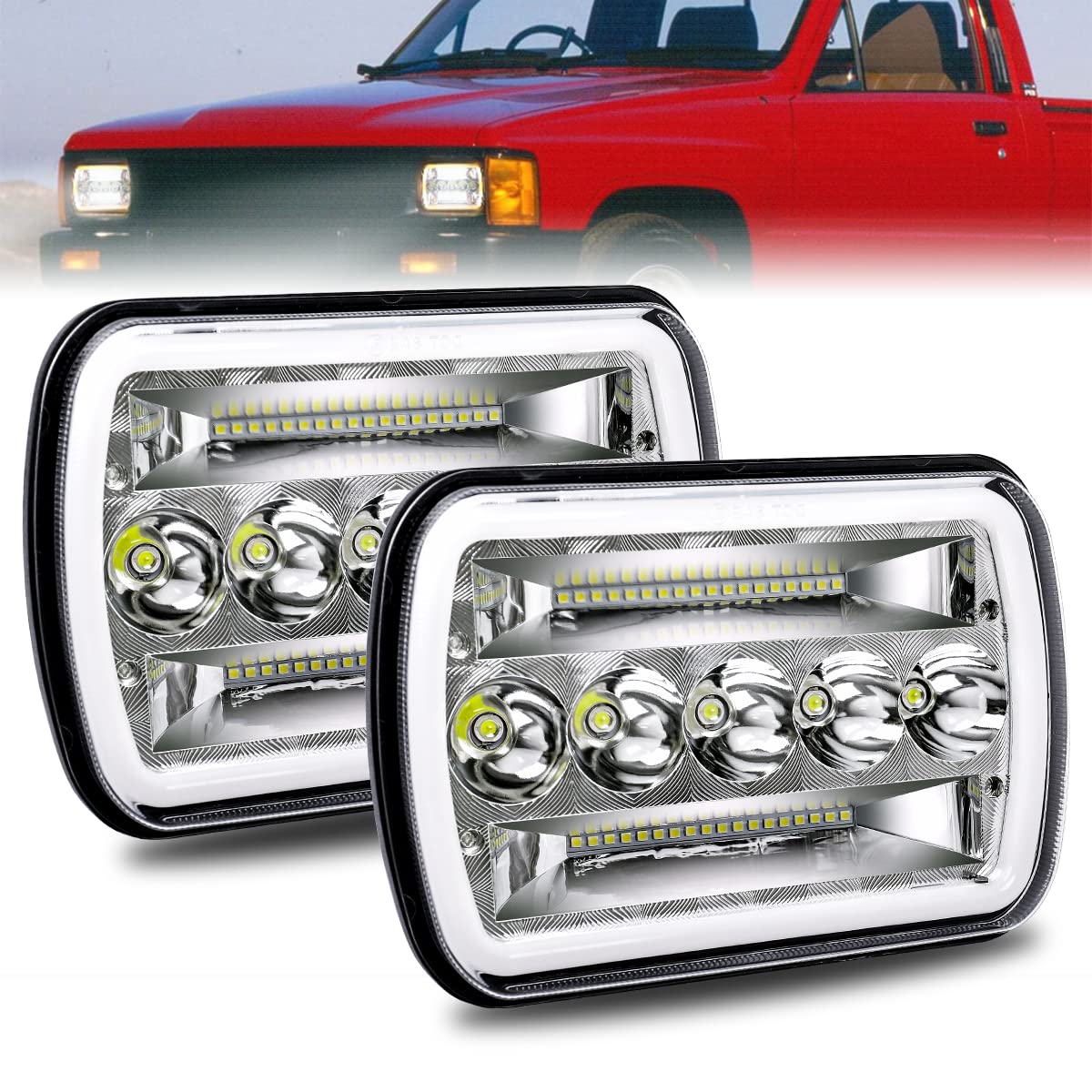 Skorter | Headlights Sealed Hi/Lo Beam Fit for Hilux Truck