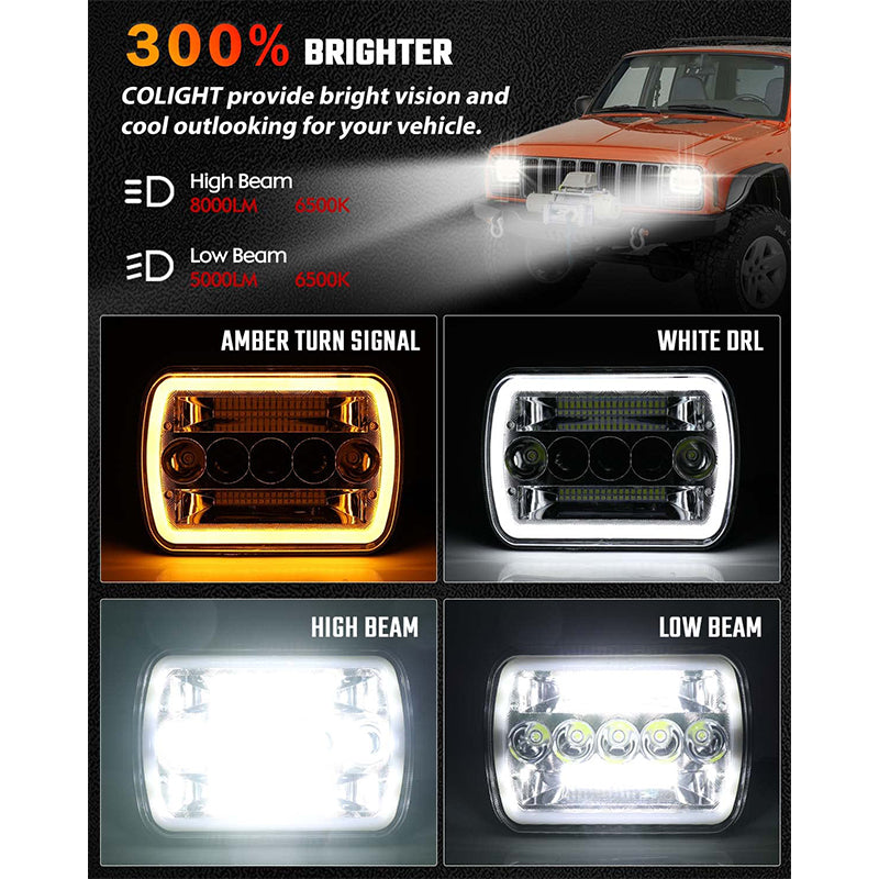 Skorter | Headlights Sealed Hi/Lo Beam Fit for Hilux Truck