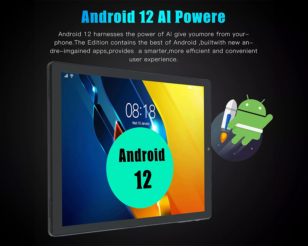 Skorter | 10.1-inch Android Tablet for Kids, Lightweight, Sturdy, Educational