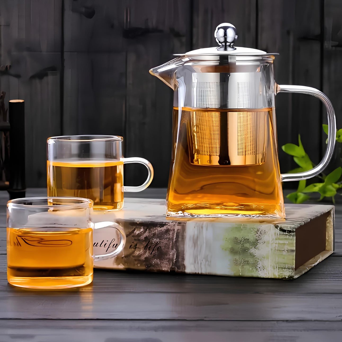 Skorter infuser in borosilicate glass