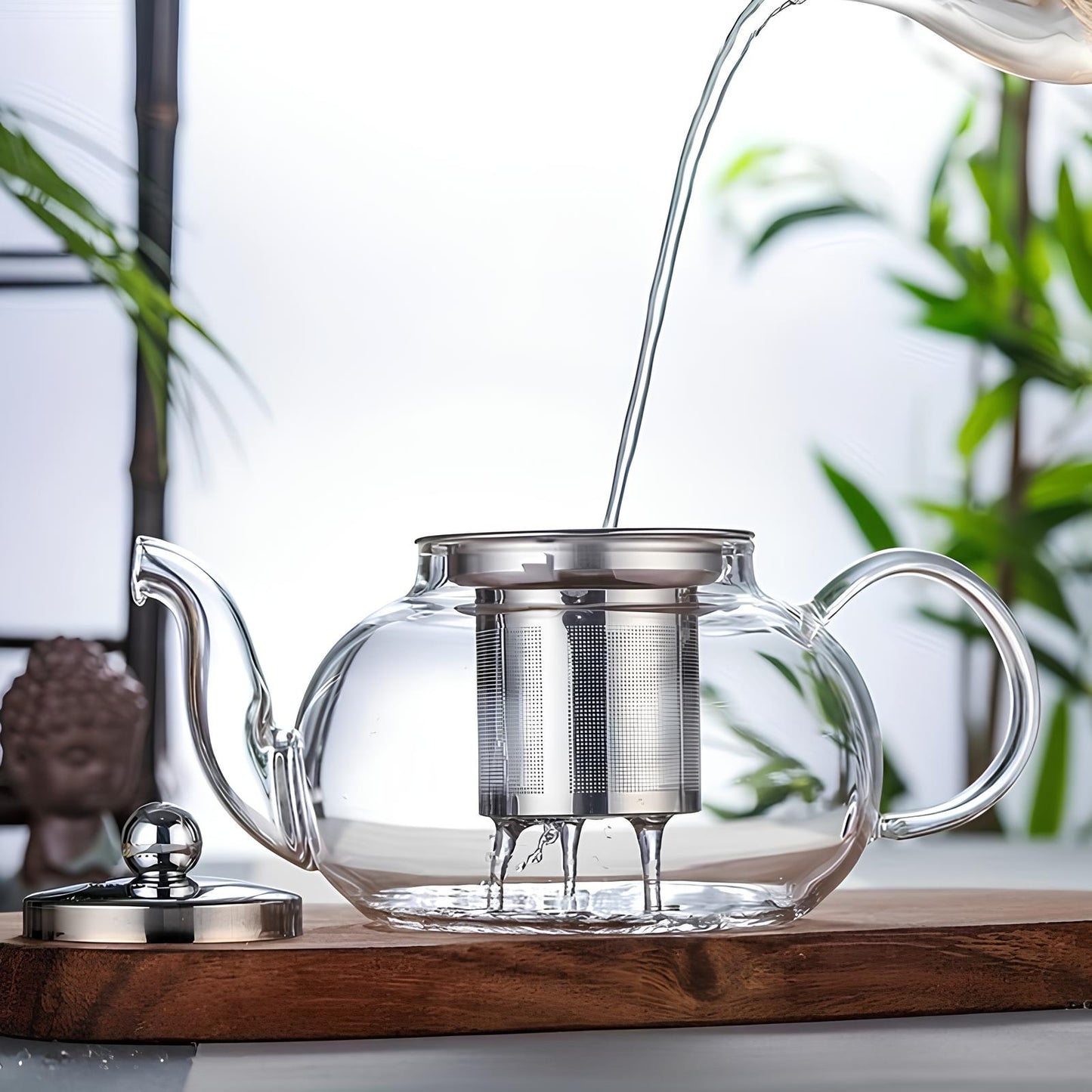 Skorter infuser round in borosilicate glass