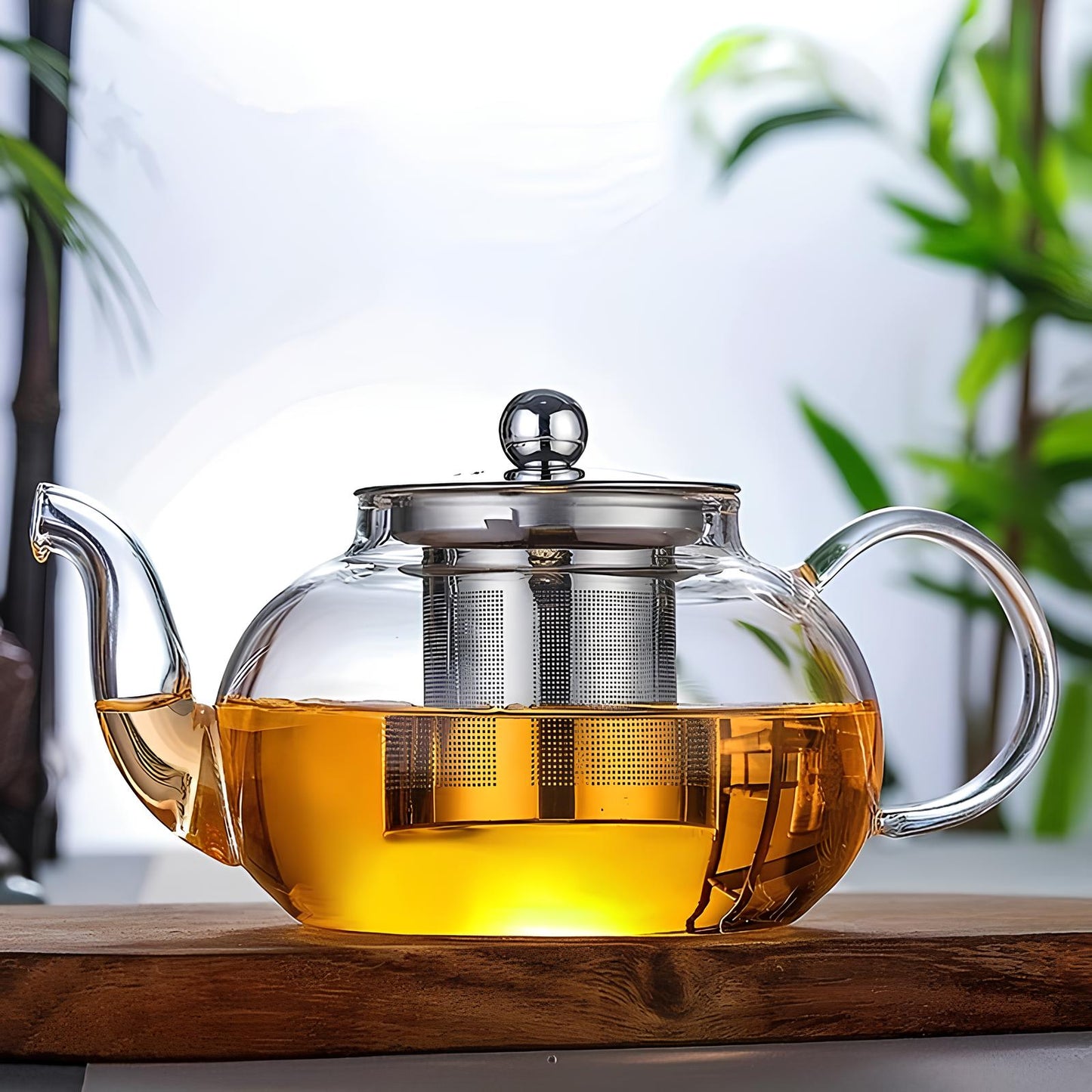 Skorter infuser round in borosilicate glass