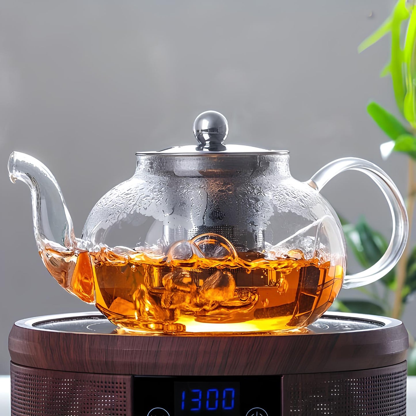 Skorter infuser round in borosilicate glass