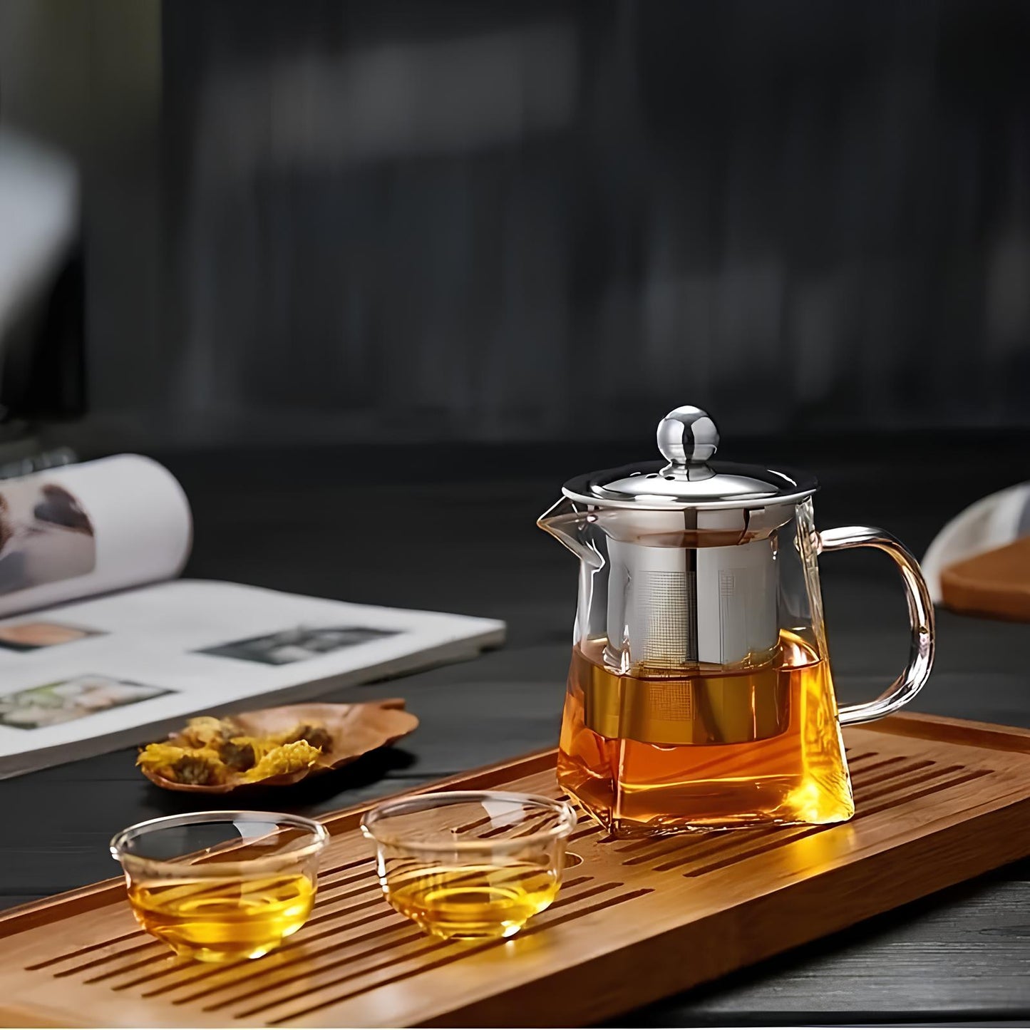 Skorter infuser in borosilicate glass
