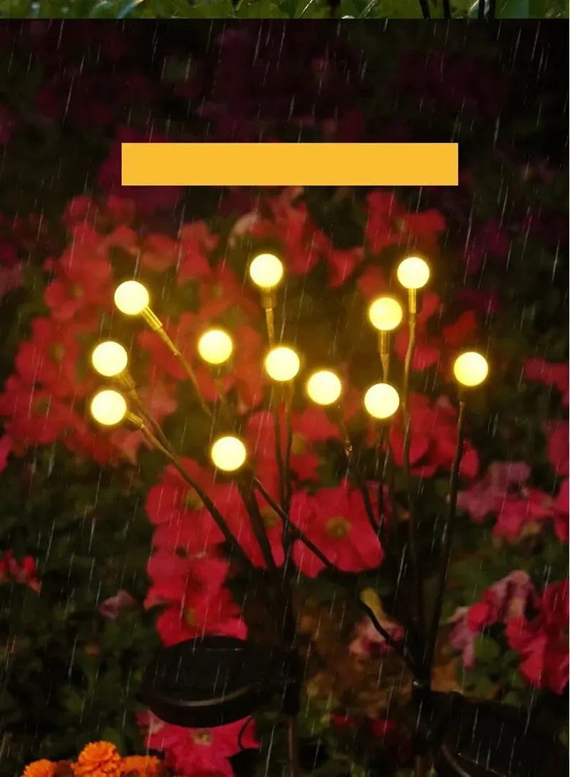 Skorter | LumiFire - Sun hail lamp with firefly effect – Triangular LED outdoor lighting
