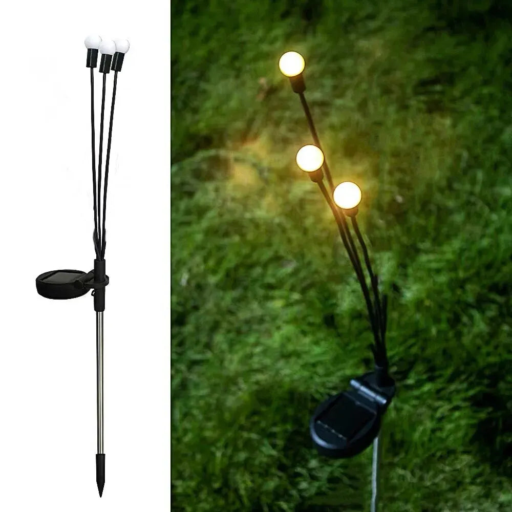Skorter | LumiFire - Sun hail lamp with firefly effect – Triangular LED outdoor lighting