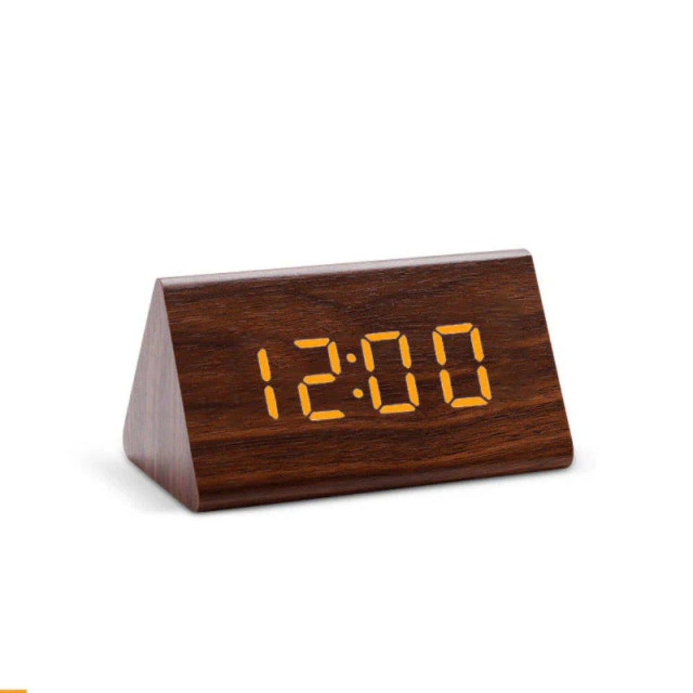 Skorter | Elora Wooden LED Alarm Clock Digital Display