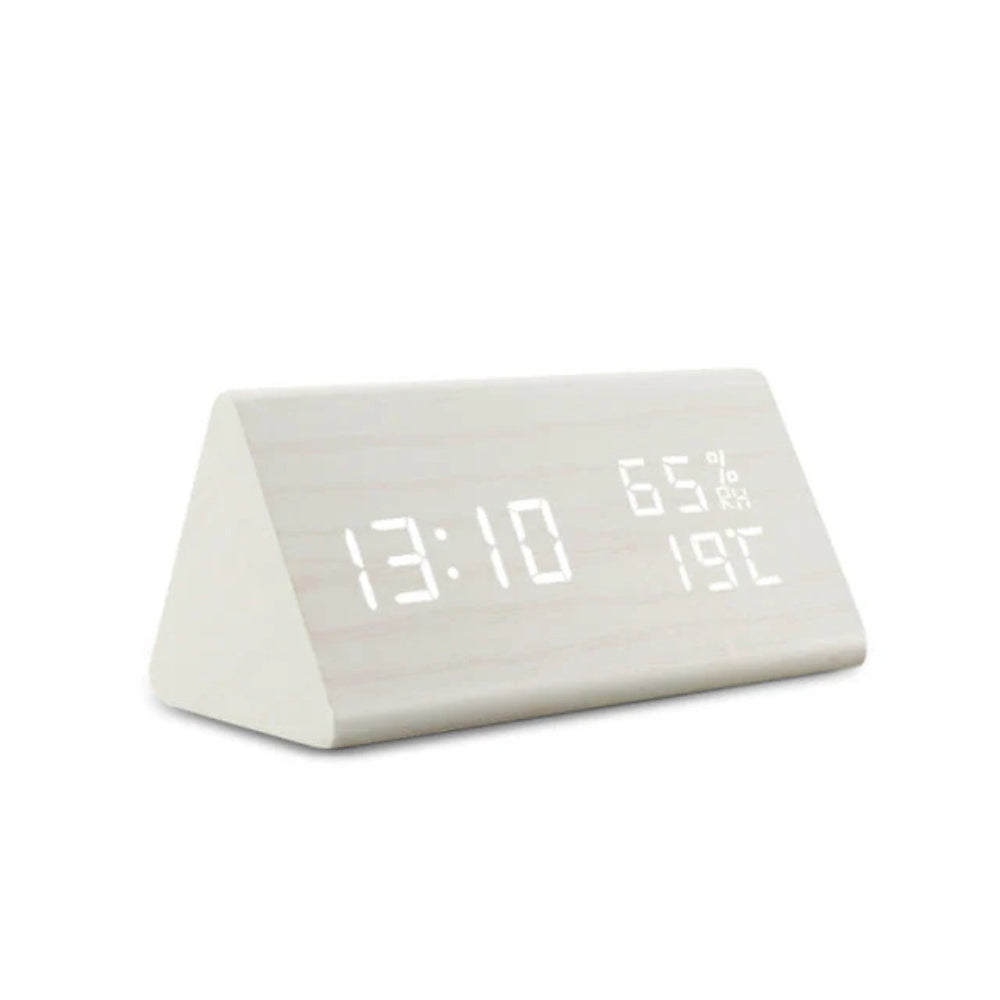 Skorter | Elora Wooden LED Alarm Clock Digital Display