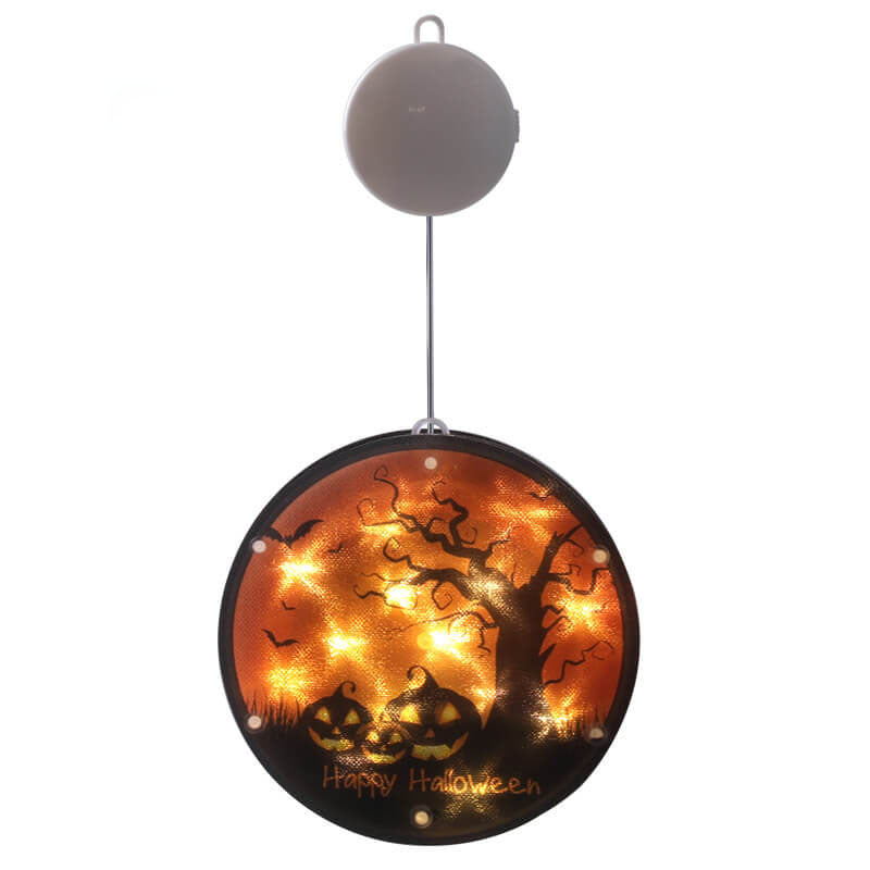 Skorter | Halloween Ghost Colorful Fabric 1-Light Battery LED Adhesive Pendant Lights String