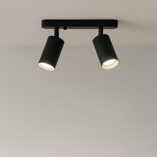 Skorter | TwinGlow Rotating Ceiling Lamp – Adjustable 2-Head Modern Spotlight