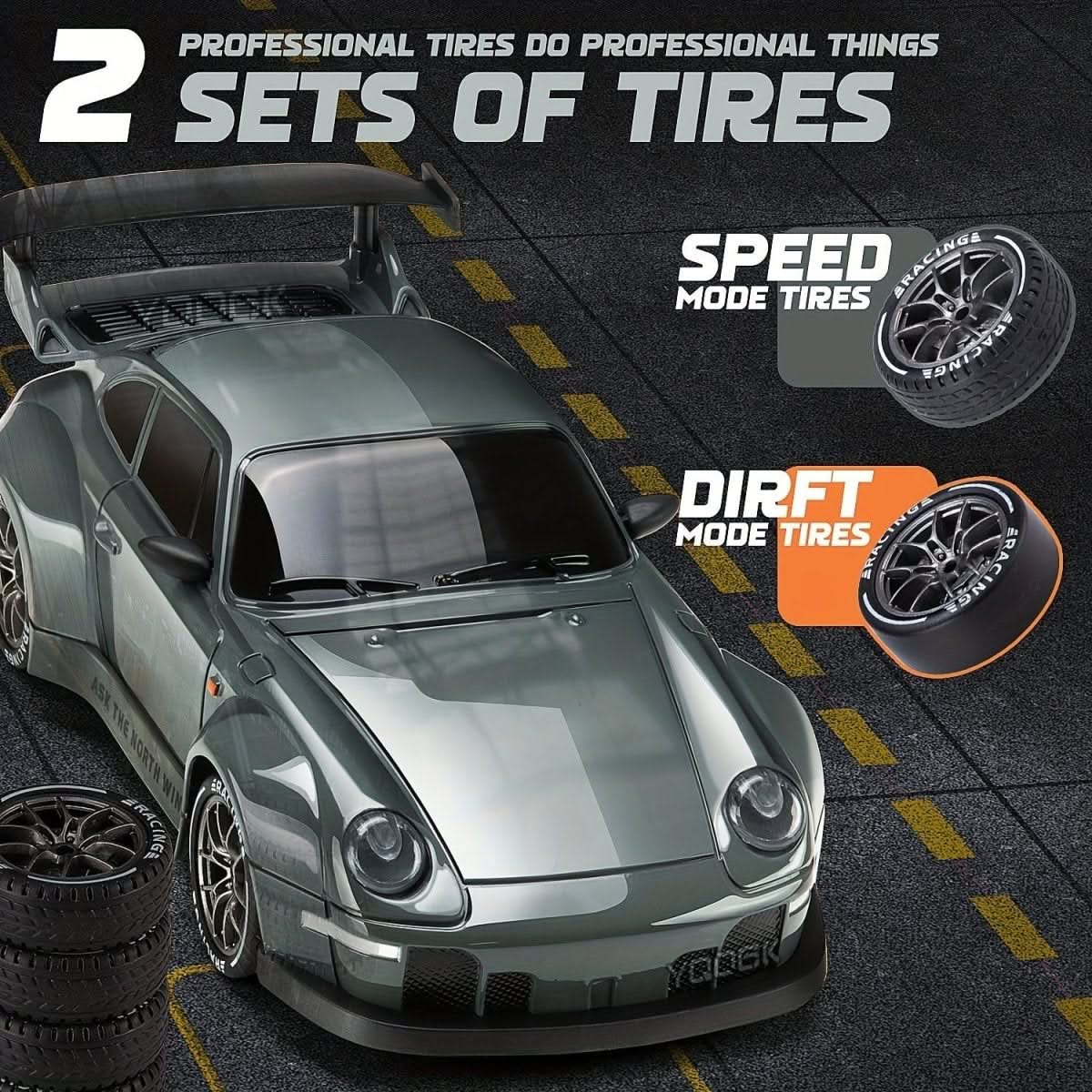 Skorter | RC Car 1:24 with LED Wheels & All Wheel Drive