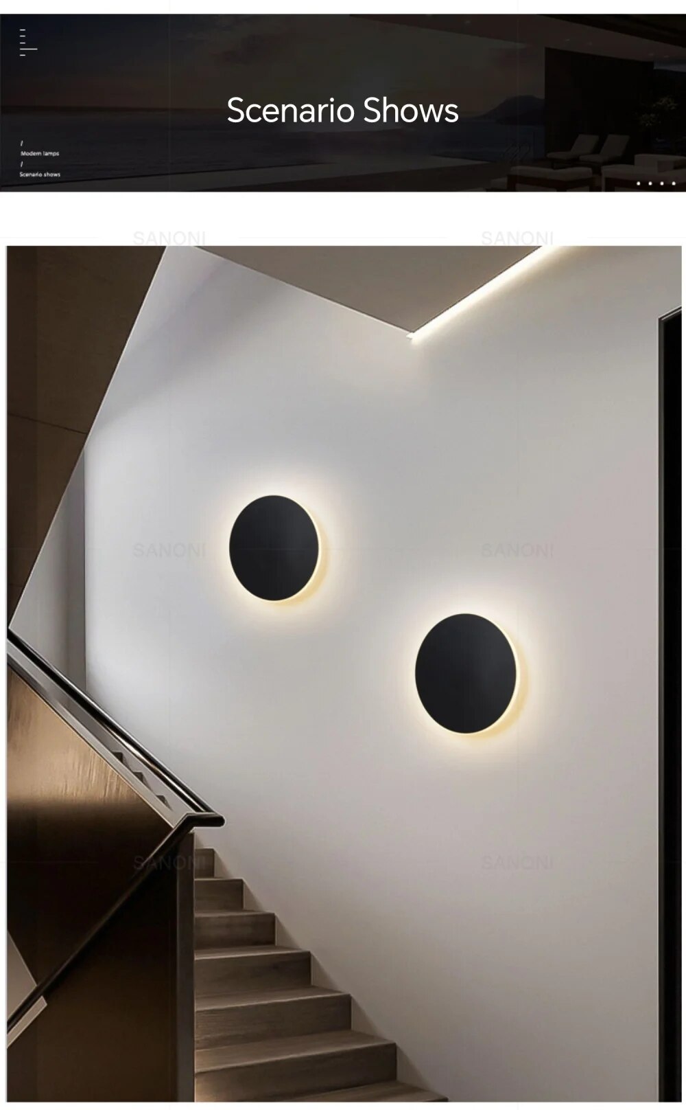 Skorter | SleekGlow - Modern Round LED Wall Lamp