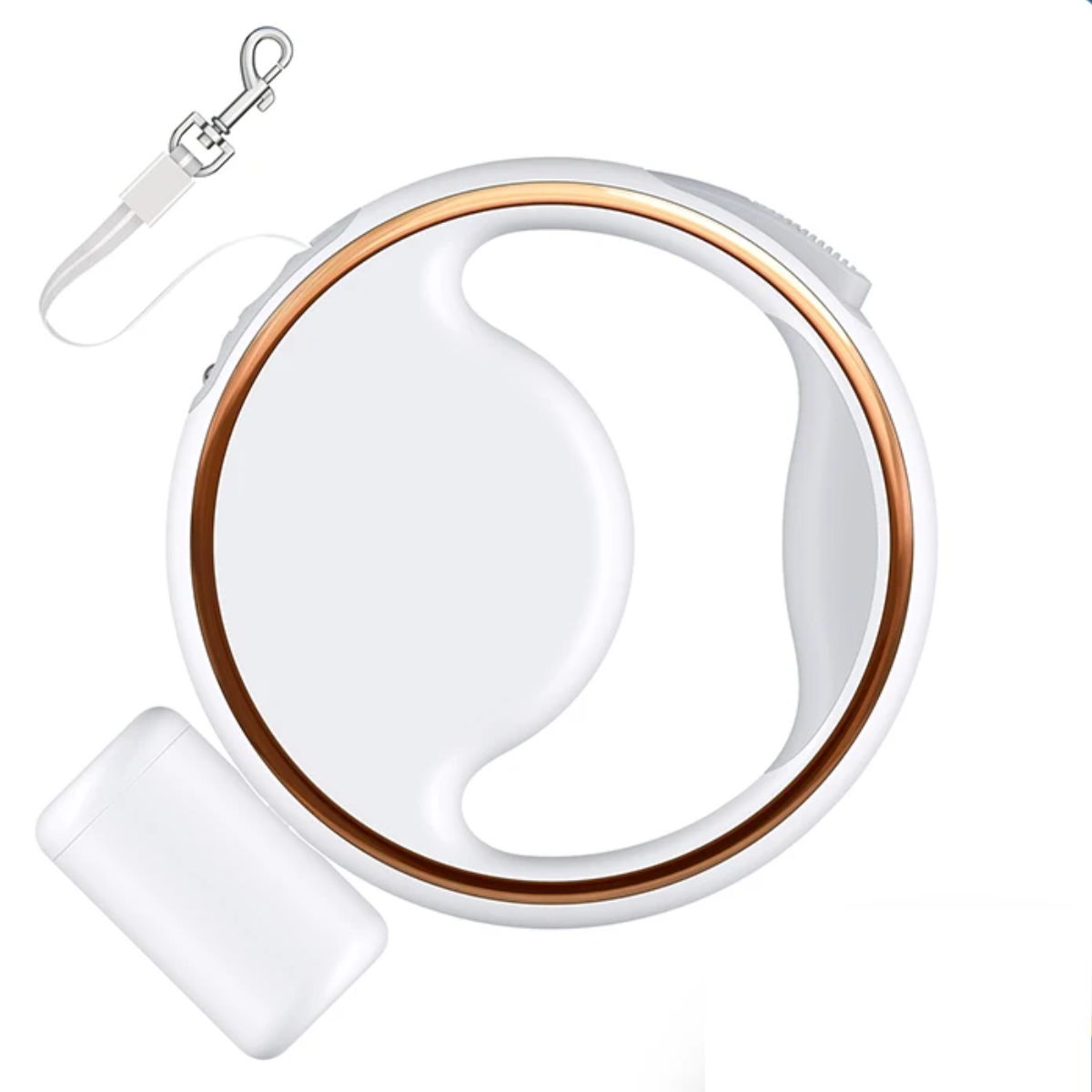 Skorter | AutoLeash Light – Automatic Dog Leash with LED & Poop Bag Holder for Safe Walks