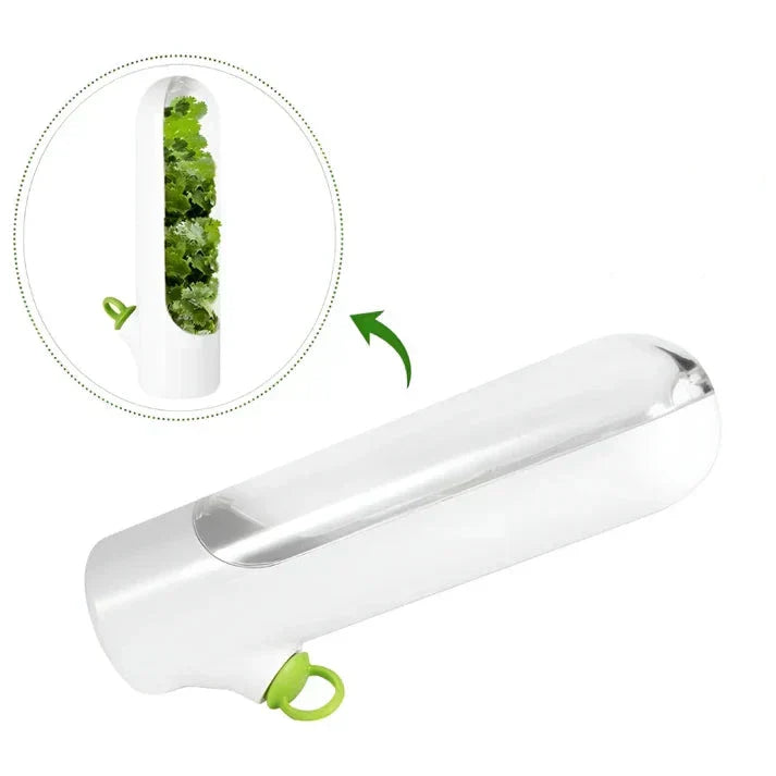 Skorter | Airtight herb container for longer freshness & space-saving storage