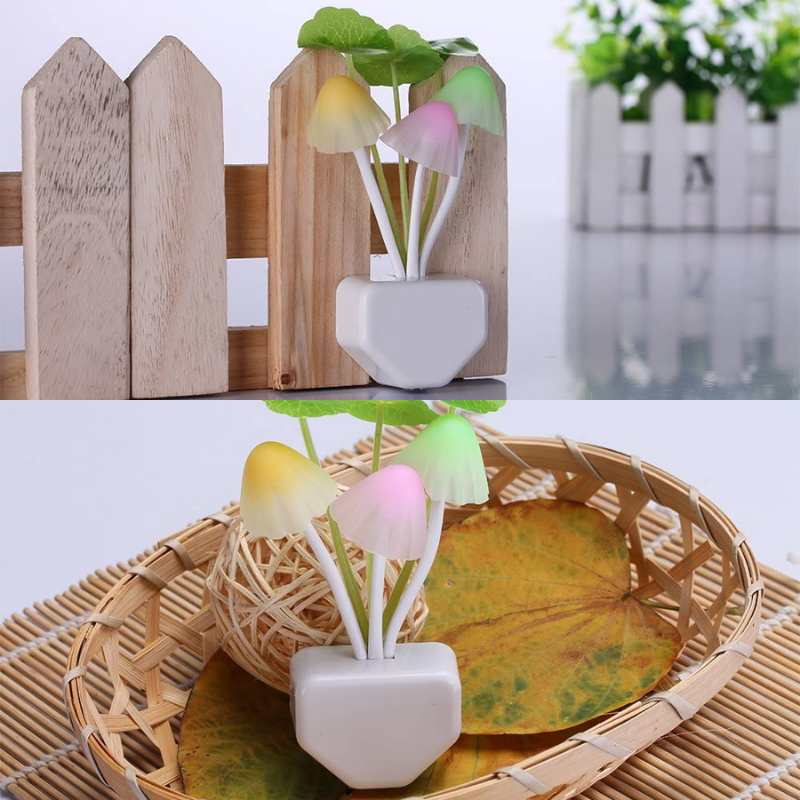 Skorter | Sensor LED Night Light - Colorful Plug-in LED Mushroom Dream Lamp