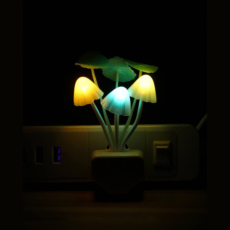 Skorter | Sensor LED Night Light - Colorful Plug-in LED Mushroom Dream Lamp