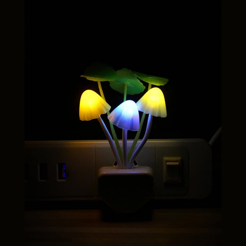 Skorter | Sensor LED Night Light - Colorful Plug-in LED Mushroom Dream Lamp