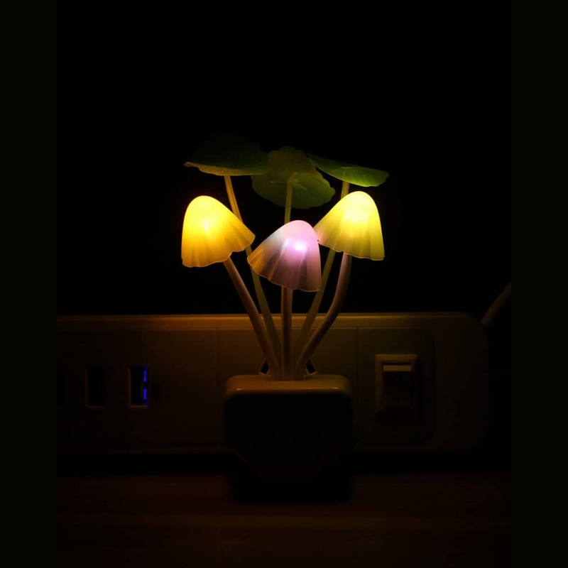 Skorter | Sensor LED Night Light - Colorful Plug-in LED Mushroom Dream Lamp