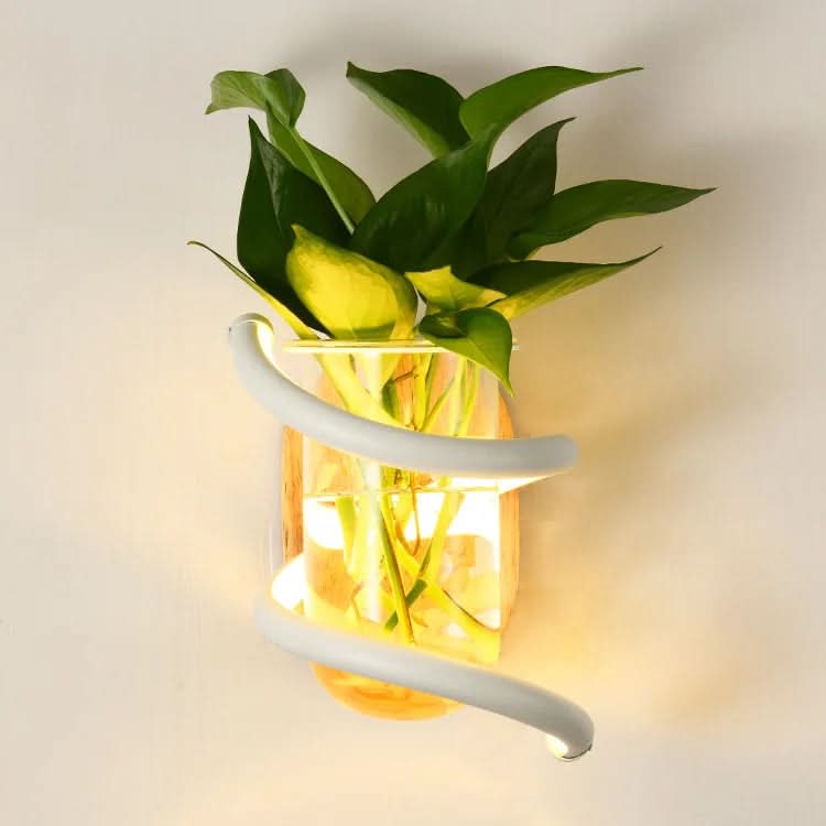 Skorter | Wood LED Wall Lamp for Outdoor Lighting & Flower Decoration