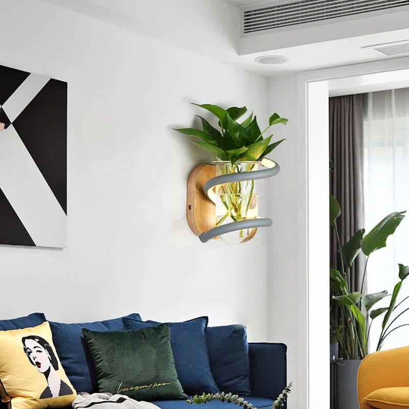 Skorter | Wood LED Wall Lamp for Outdoor Lighting & Flower Decoration
