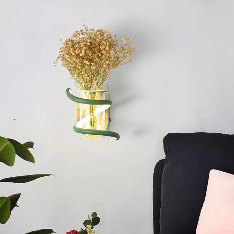 Skorter | Wood LED Wall Lamp for Outdoor Lighting & Flower Decoration
