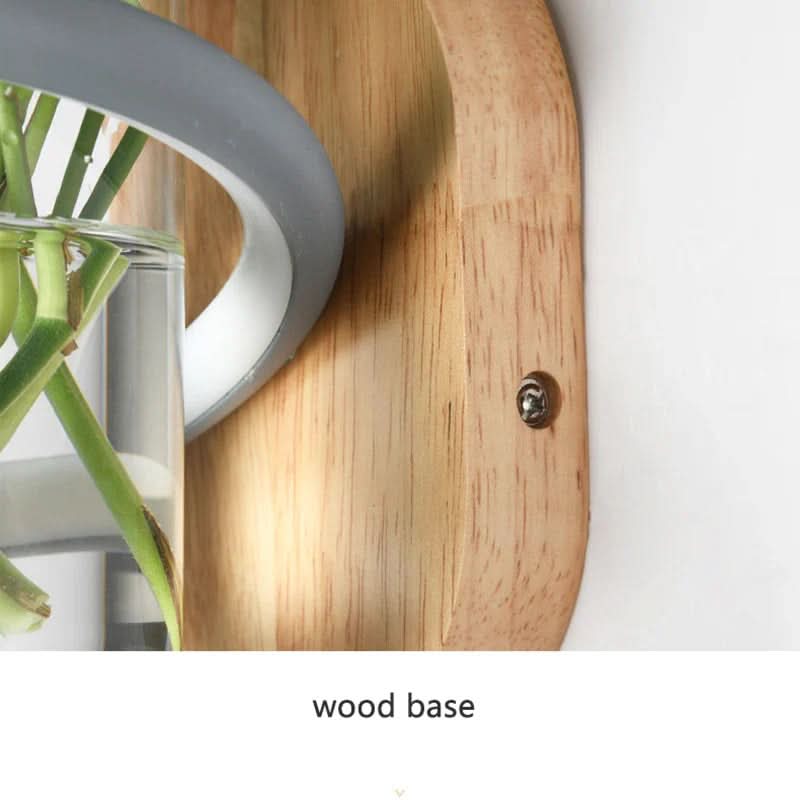 Skorter | Wood LED Wall Lamp for Outdoor Lighting & Flower Decoration