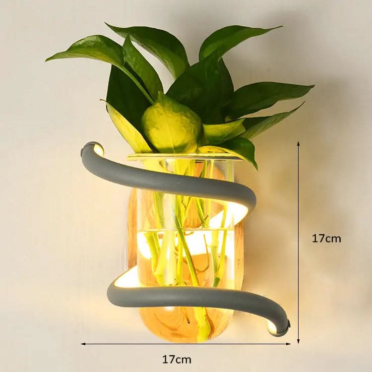 Skorter | Wood LED Wall Lamp for Outdoor Lighting & Flower Decoration
