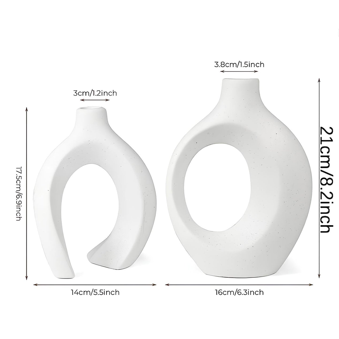 Skorter of two interwoven vases - Decorative harmony