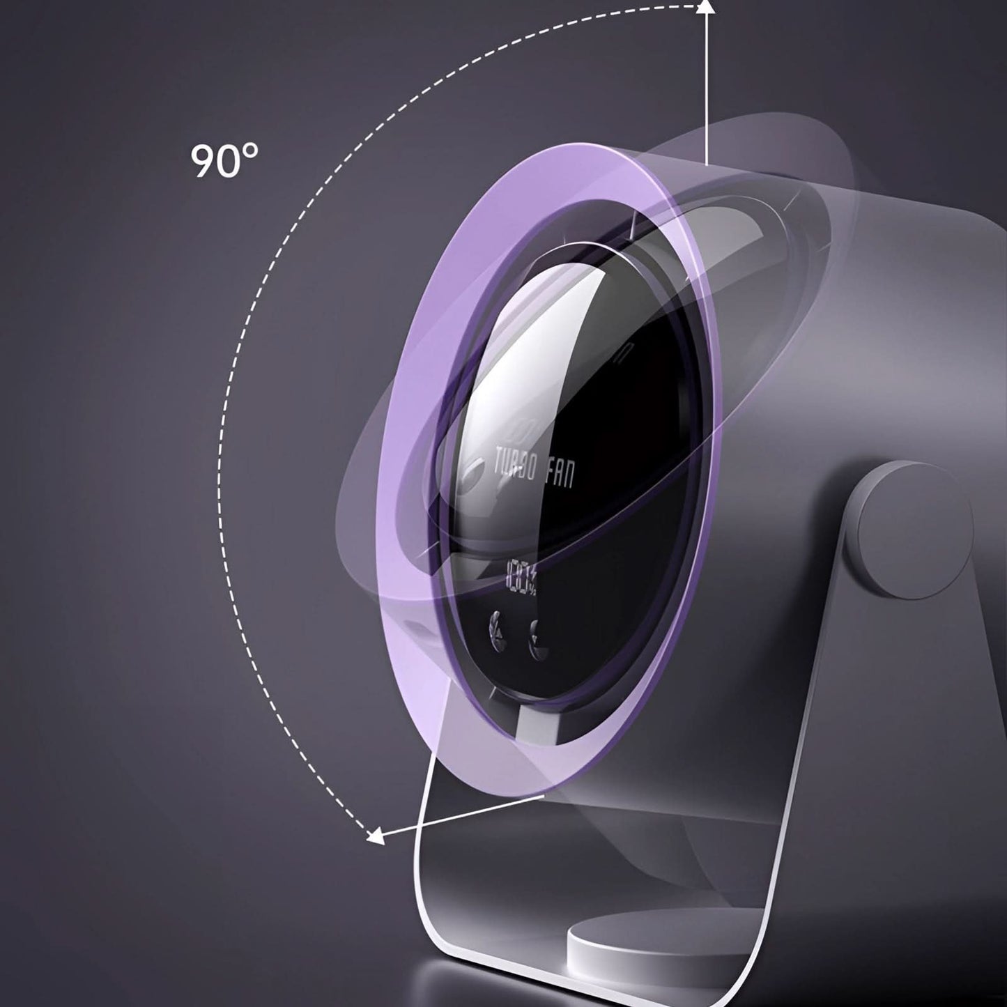 Skorter | Turbo Blade-Free Fan with LED Display Quiet Cooling