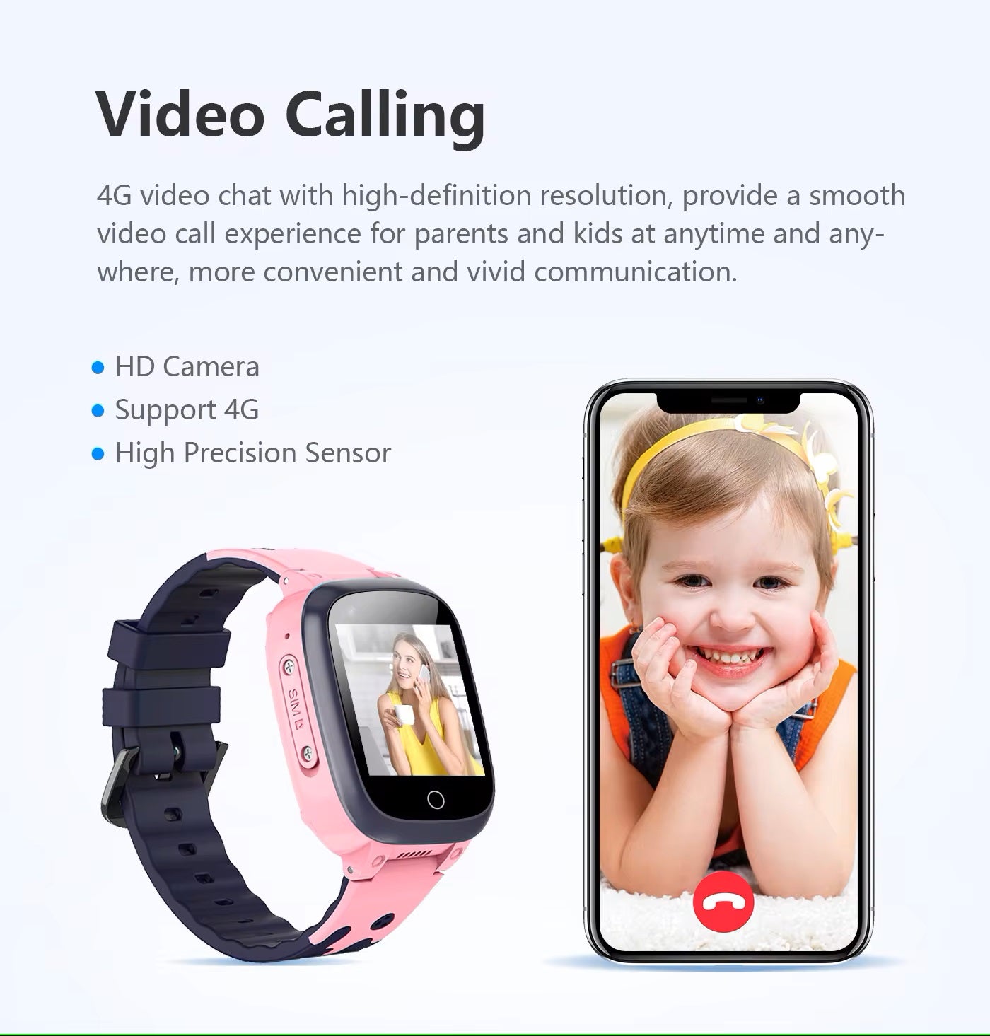 Skorter | Kids 4G & WiFi GPS Location Tracker SOS Smartwatch with Video Call for Girls & Boys