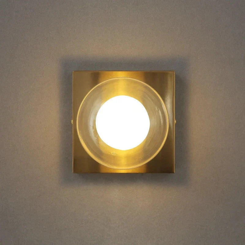 Skorter | BrightSquare - LED Wall Lamp with Glass Ball – Square Wall Lighting