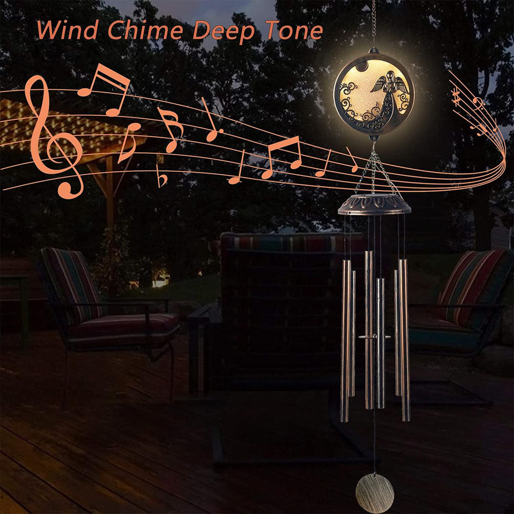 Skorter | Vintage solar-powered angel wind chimes
