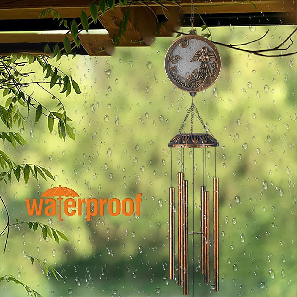Skorter | Vintage solar-powered angel wind chimes