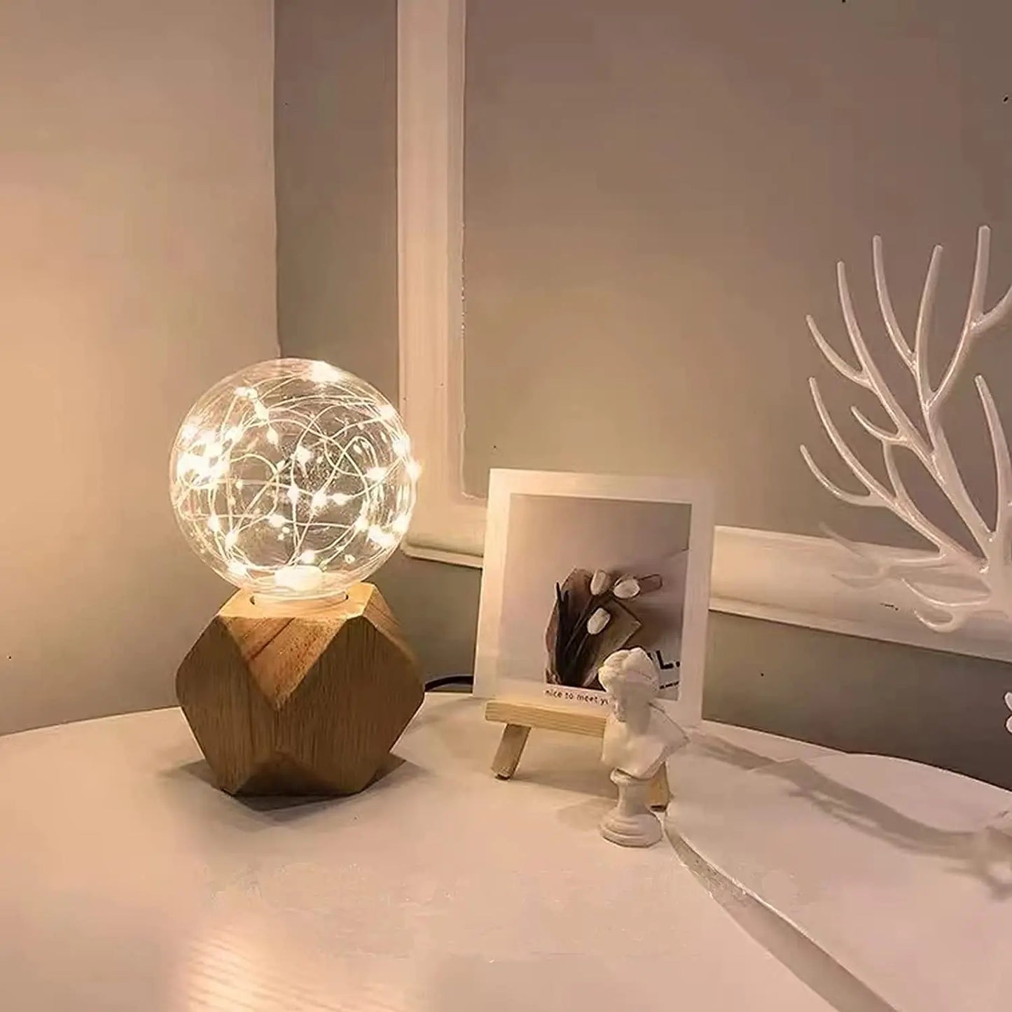 Skorter | RusticGleam - Vintage Tree Table Lamp
